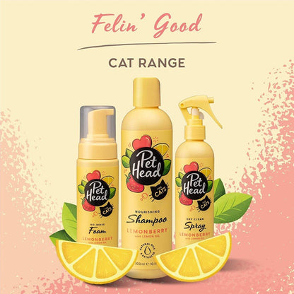 Pet Head Felin’ Good cat grooming range with no-rinse foam, shampoo and spray