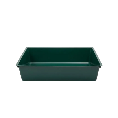 Green plastic cat litter tray 43cm for indoor cats