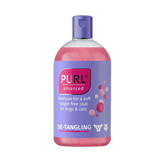 PURL Advanced De-Tangling Shampoo 250ml bottle for dogs and cats with long tangle-prone coats