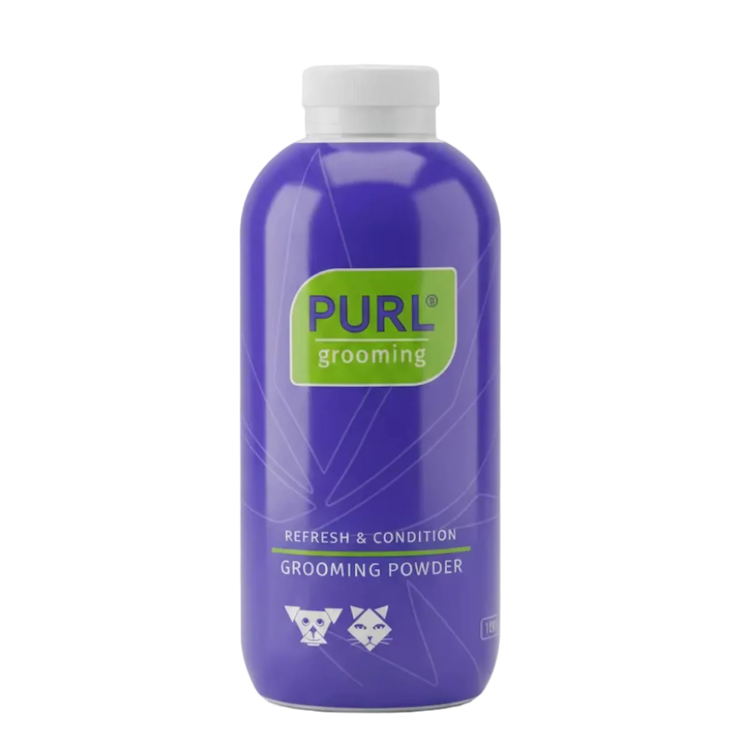 PURL Grooming Powder 100g bottle for waterless coat refreshing and conditioning
