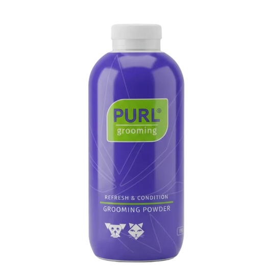 PURL Grooming Powder 100g bottle for waterless coat refreshing and conditioning