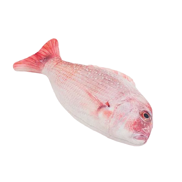 Rosewood Jolly Moggy 100% Natural Catnip Red Snapper plush fish toy for cats