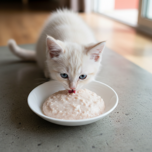 Soft mousse cat food for kittens