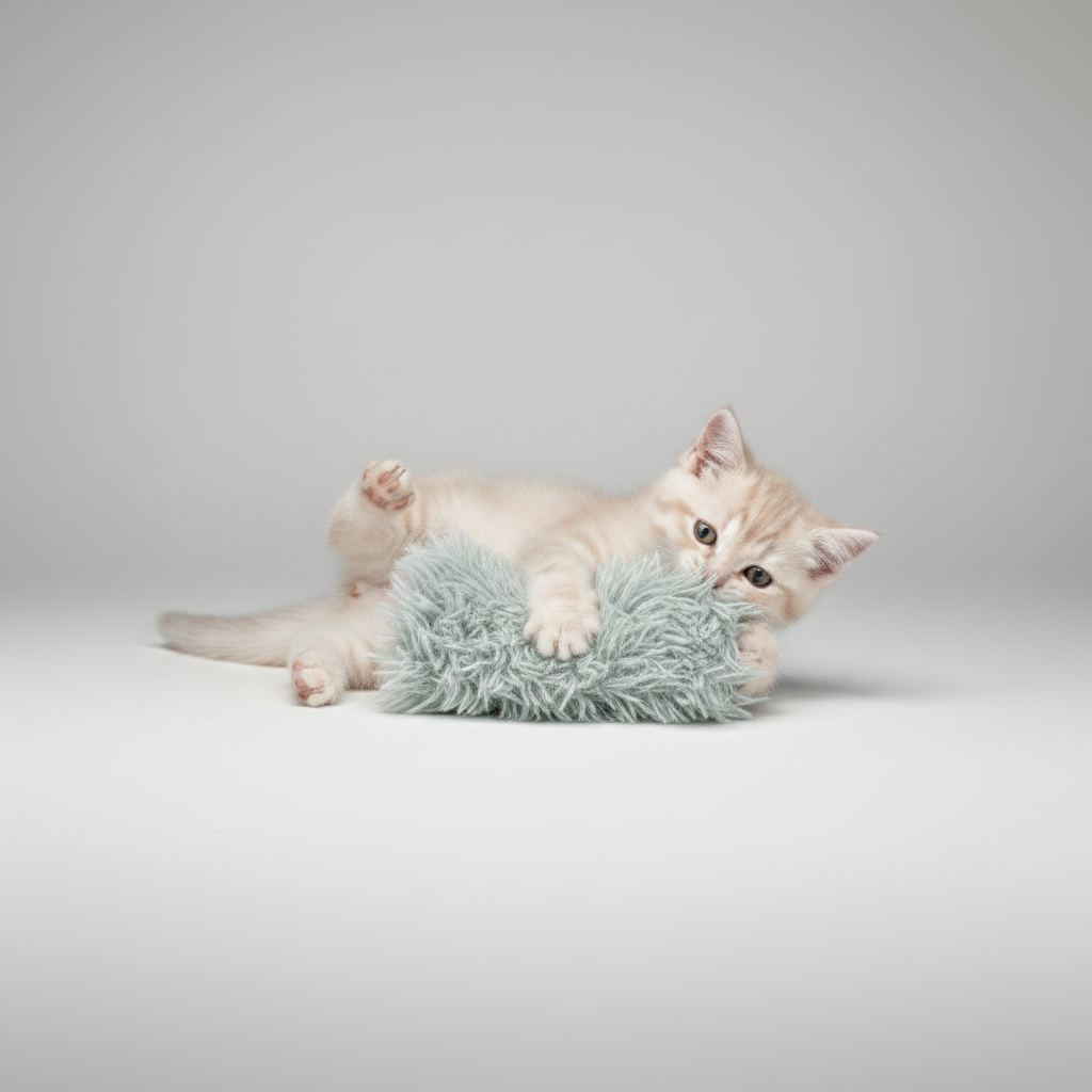 Plush Cat Kicker Toy with Catnip & Crinkle | The Silencer