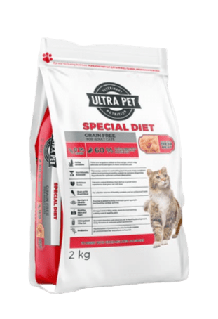 Ultra Pet Special Diet grain-free cat food bag, 2 kg