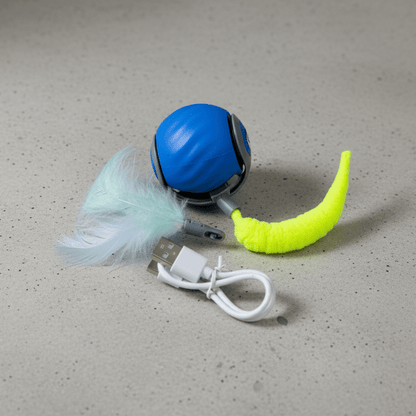 USB Rechargeable Interactive Cat Toy Ball with Tail — additional product view