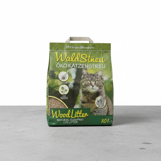 Natural clumping wood cat litter bag, WaldStreu, 10L